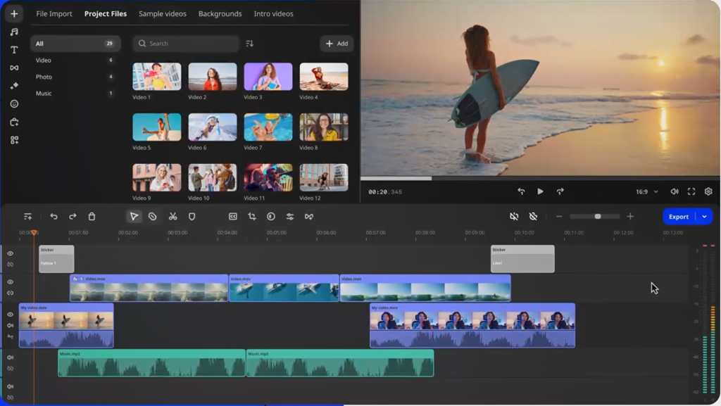 iMovie for Windows screenshot